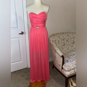 Strapless prom dress